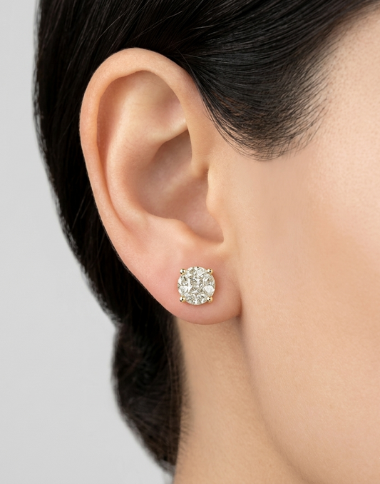 Moissanite Stud Earrings – 1.4CT | S925 Sterling Silver Halo Studs